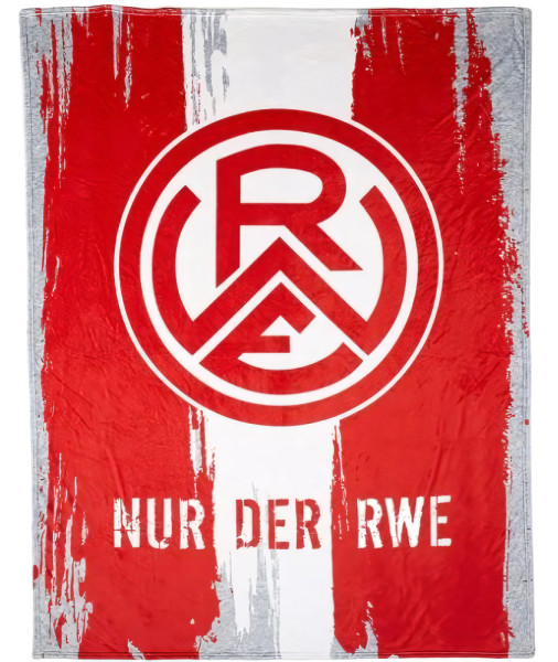 Rot-Weiß Essen Fleecedecke Nur der RWE Fußball Rot/Weiß