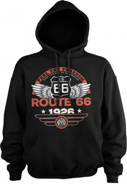 Route 66 Feel The Freedom Hoodie Black