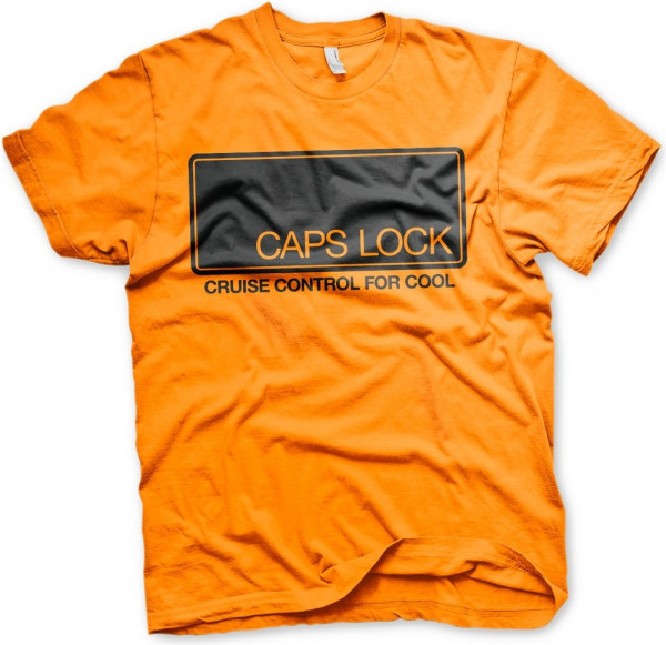 Hybris CAPS LOCK Cruise Control For Cool T-Shirt Orange