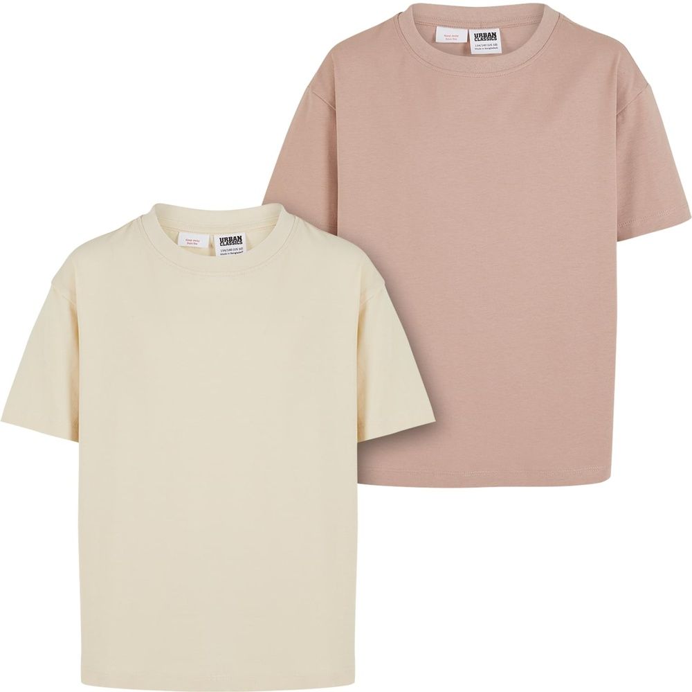 Urban Classics Mädchen Girls Oversized Boyfriend Tee 2-Pack UCK3634 - Herren / Unisex