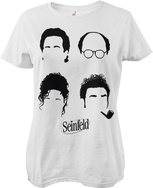 Seinfeld Characters Girly Tee Damen T-Shirt White