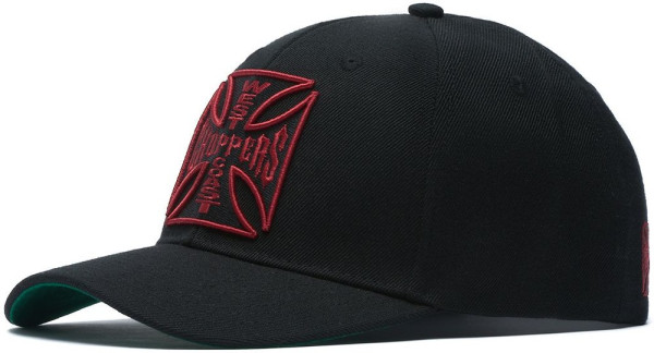 Lucky 13 Hut Red Cross Roundbill Snapback Hat