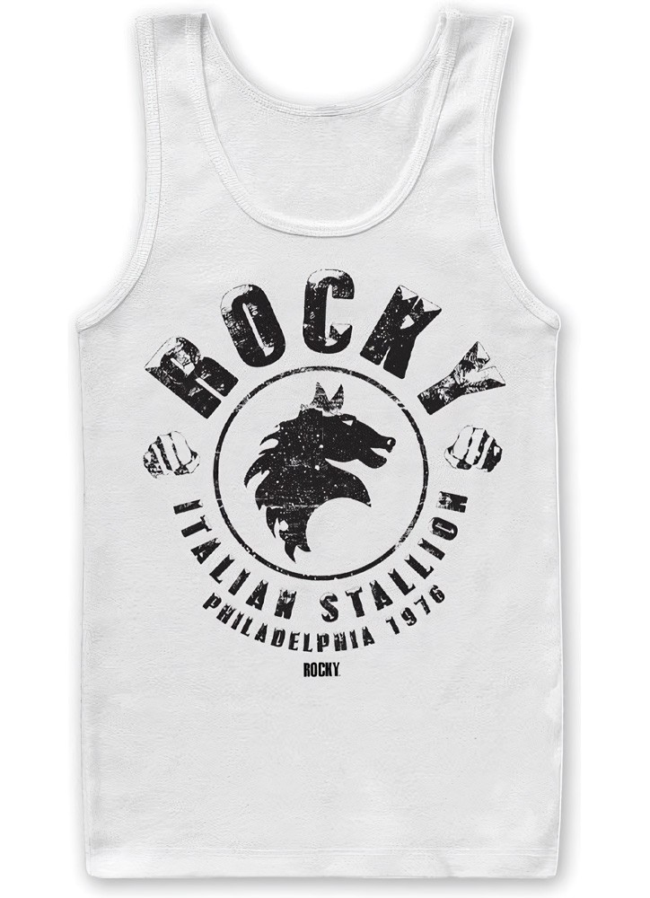 Rocky Italian Stallion Tank Top Weiß - Herren / Unisex