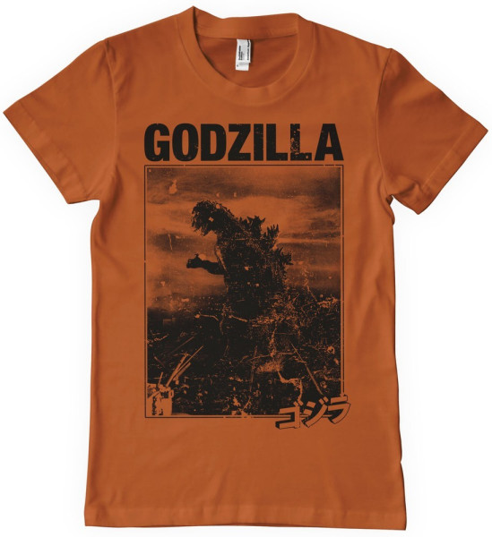 Godzilla Vintage T-Shirt Burnt/Orange
