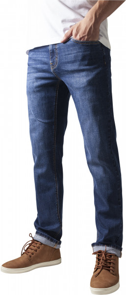 Urban Classics Trousers Stretch Denim Pants Darkblue