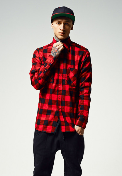 Urban Classics Shirt Checked Flanell Shirt Black