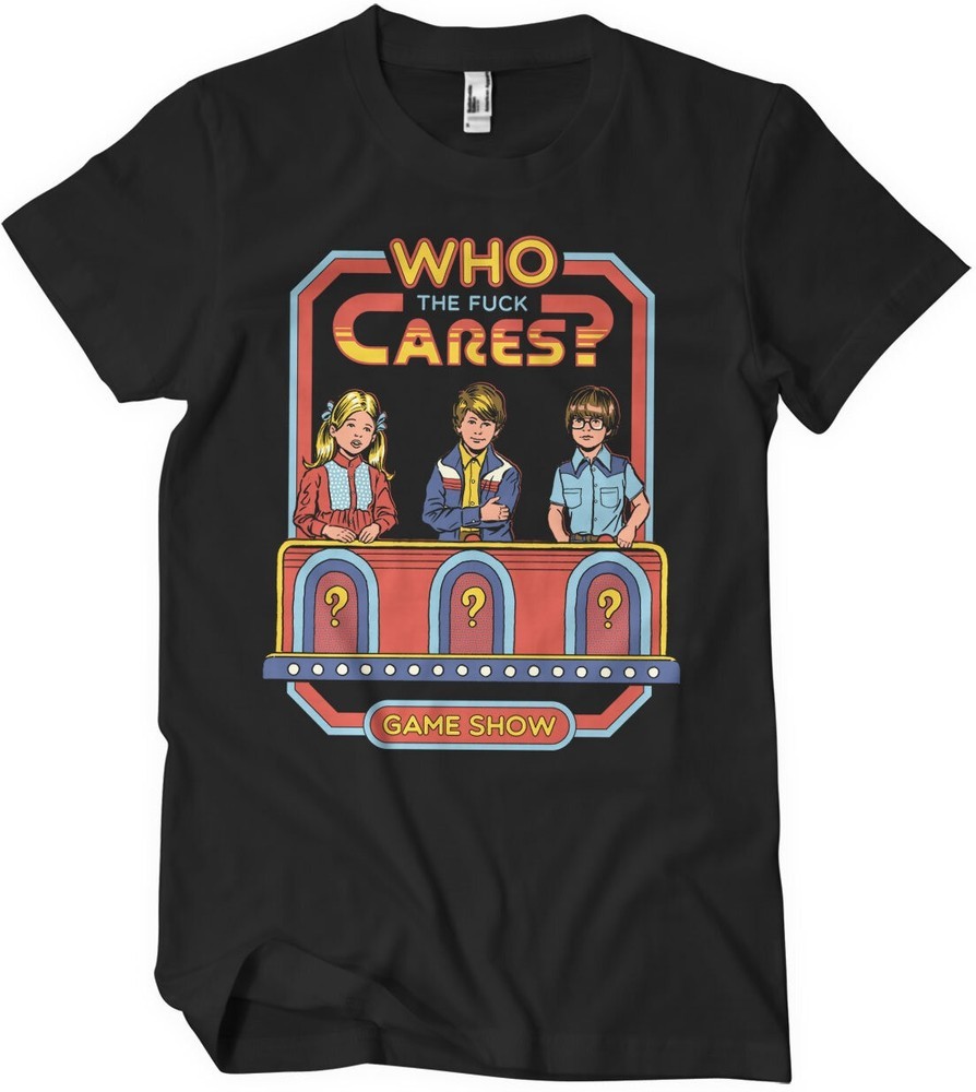 Steven Rhodes Who The F*Ck Cares T-Shirt Schwarz - Herren / Unisex