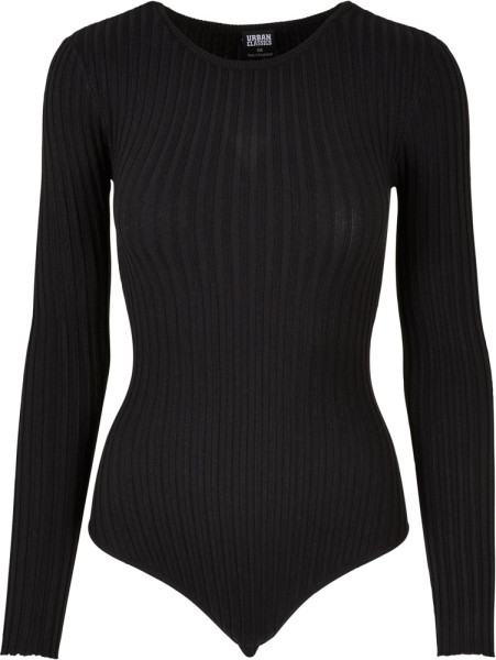 Urban Classics Damen Ladies Rib Knit Longsleeve Body | T-Shirts / Tops |  Women | Lifestyle