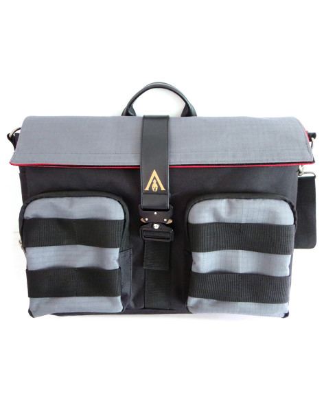 Assassin's Creed Shoulder Bags Assassin's Creed Odyssey - Washed Look Messenger Bag With Coloured Webbing Grey