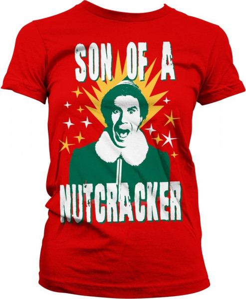 Elf Son Of A Nutcracker Girly Tee Damen T-Shirt Red