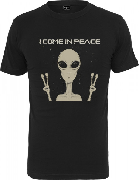 Mister Tee T-Shirt I Come In Peace Tee Black