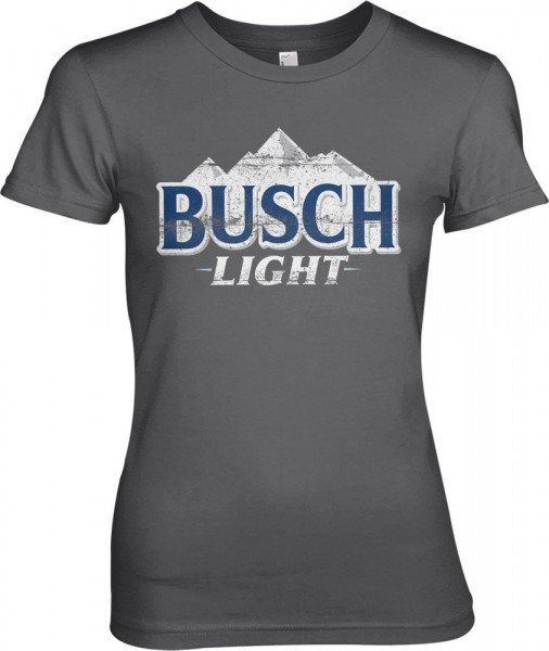 Busch Light Beer Girly Tee Damen T-Shirt Dark-Grey
