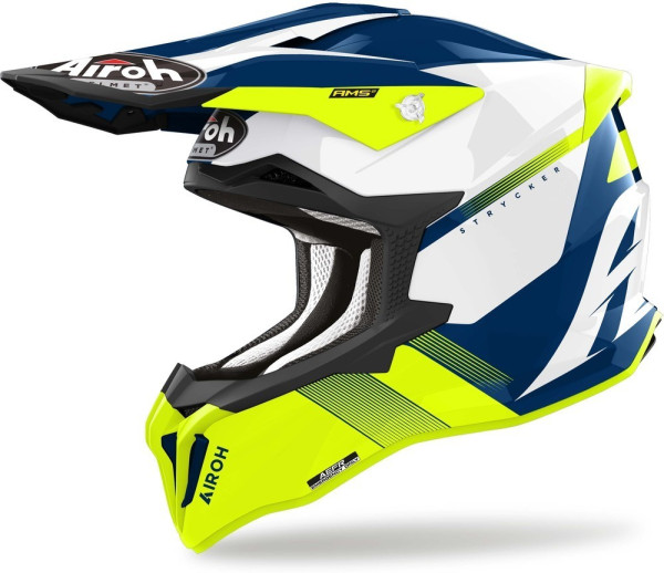 Airoh Motorrad Crosshelm Strycker Blazer Yellow
