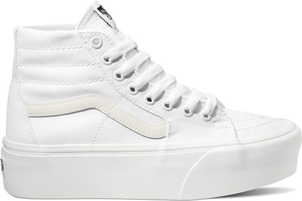Vans Unisex Lifestyle Classic FTW Sneaker Ua Sk8-Hi Tapered Stackform Canvas True White