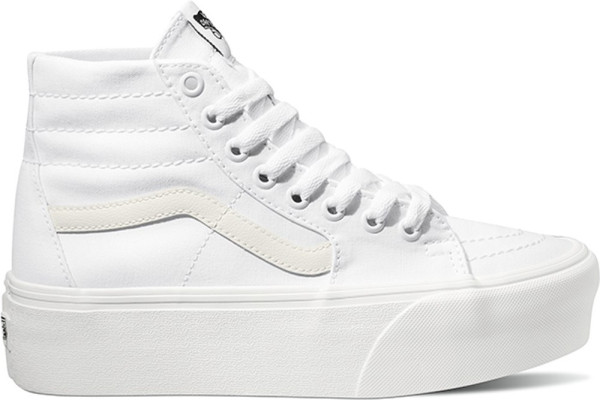 Vans Unisex Lifestyle Classic FTW Sneaker Ua Sk8 Hi Tapered Stackform Canvas True White Shoes Men Lifestyle kustom kult