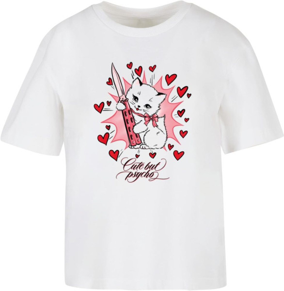 Miss Tee Damen T-Shirt Psycho Kitty Tee MST174