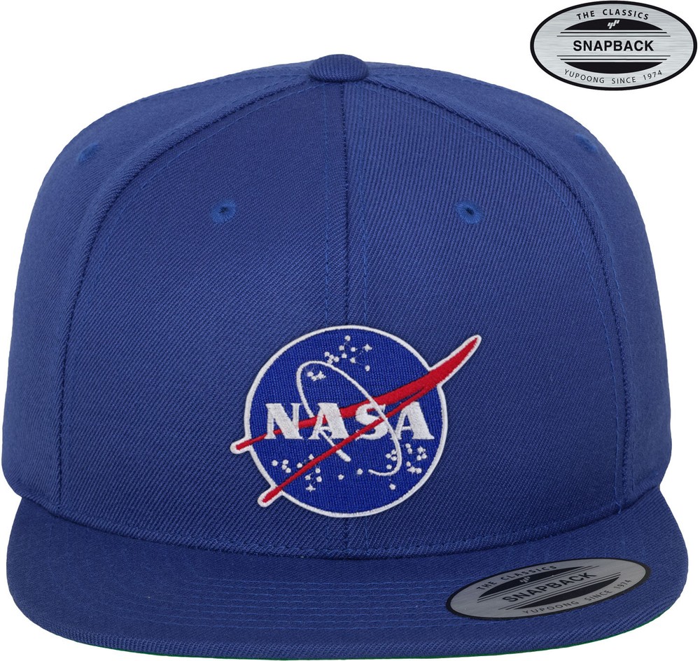 NASA Insignia Premium Snapback Cap Blau - Herren / Unisex