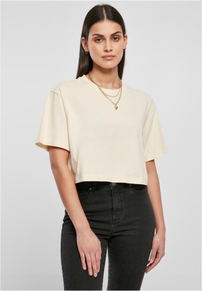 Urban Classics Damen T-Shirt Ladies Short Oversized Tee Whitesand