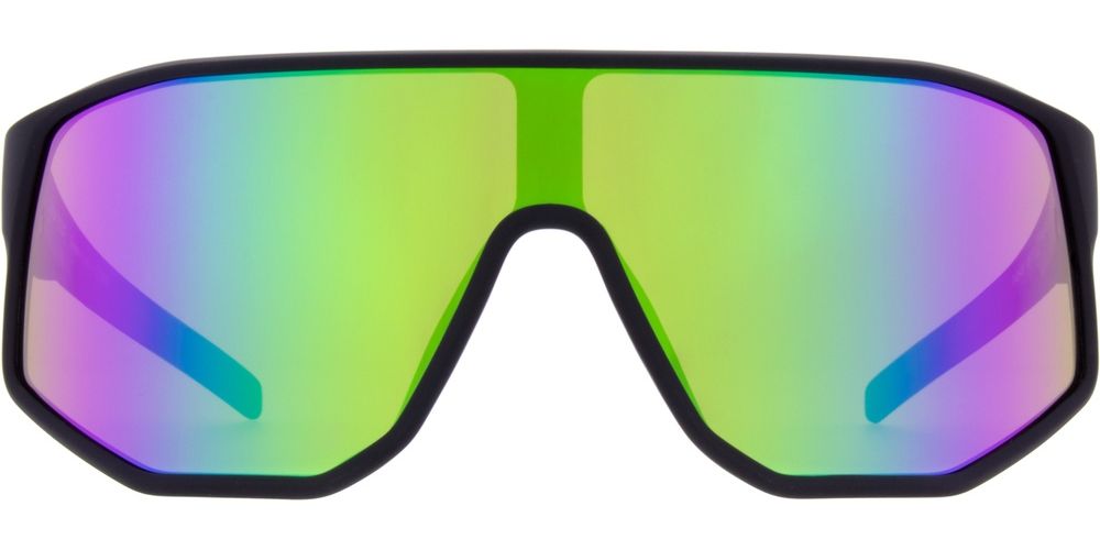 Spect Sonnenbrille Rot Bull Dash Sunglasses Matt Schwarz W Blau-Grün Mirror 674-23001 - Herren / Unisex