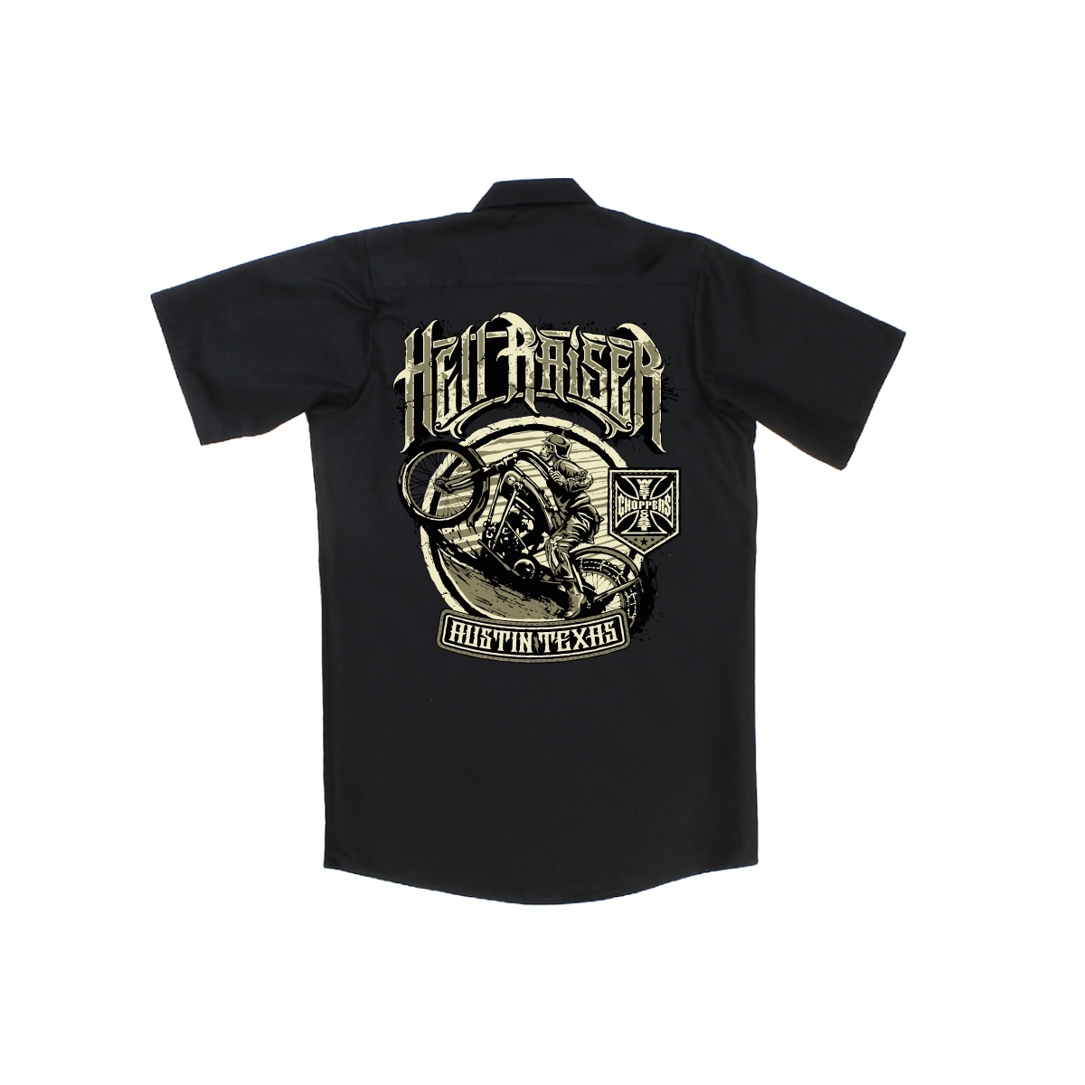 WCC West Coast Choppers Hemd Hell Raisers Workshirt Schwarzlack - Herren / Unisex