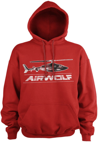 Airwolf Hoodie Distressed Hoodie UV-3-ARW1002-H71-11