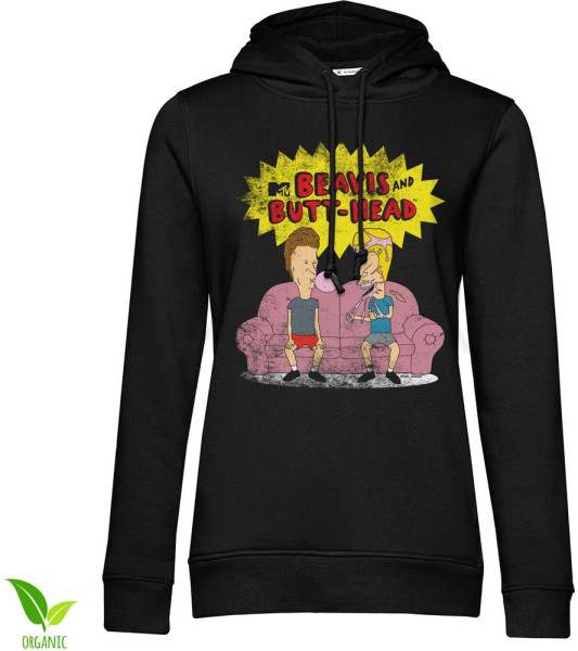 Beavis and Butt-Head Girls Hoodie Damen Black