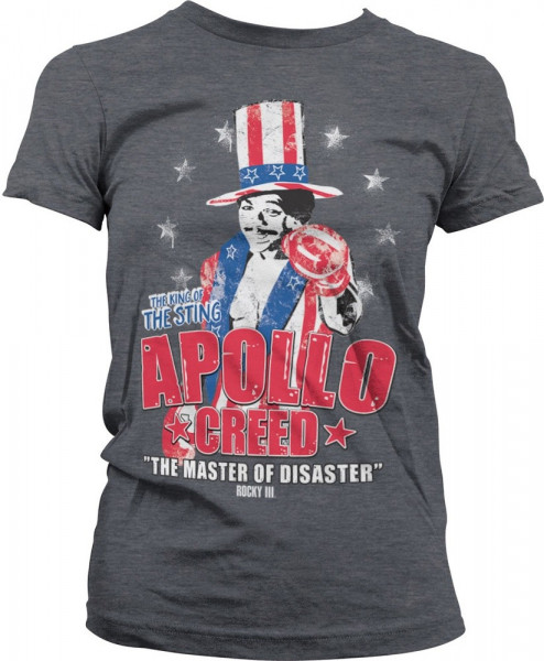 Rocky Apollo Creed Girly Tee Damen T-Shirt Dark-Heather