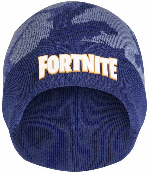 Fortnite - Emotes Camo Navy (Kids Beanie) Jungen Kinder Mütze Camo Navy