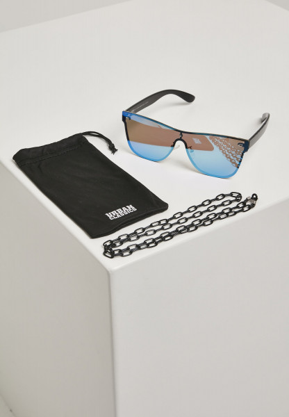 Urban Classics Sonnenbrille 103 Chain Sunglasses Black/Blue