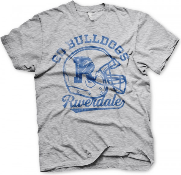 Riverdale Go Bulldogs Vintage T-Shirt Heather-Grey