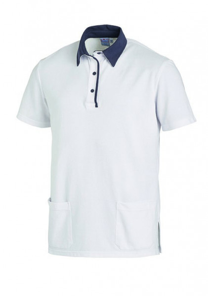 Leiber Polo-Shirt 08/2743/0112 Weiß/Grau