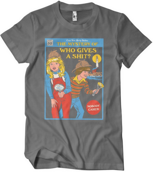 Steven Rhodes The Mystery Of Who Gives A Sh*T T-Shirt Darkgrey