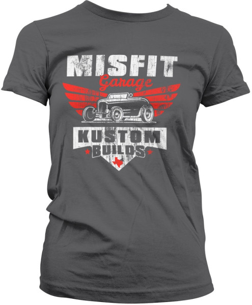 Misfit Garage Damen Kustom Builds Girly Tee DC-5-MG002-H82-10