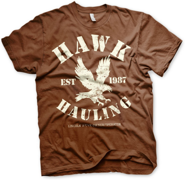 Over The Top Hawk Hauling T-Shirt Brown