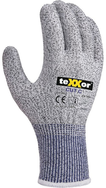 teXXor Schnittschutz-Strickhandschuhe Cut C Ohne Beschicht. (12 Stück) 2612