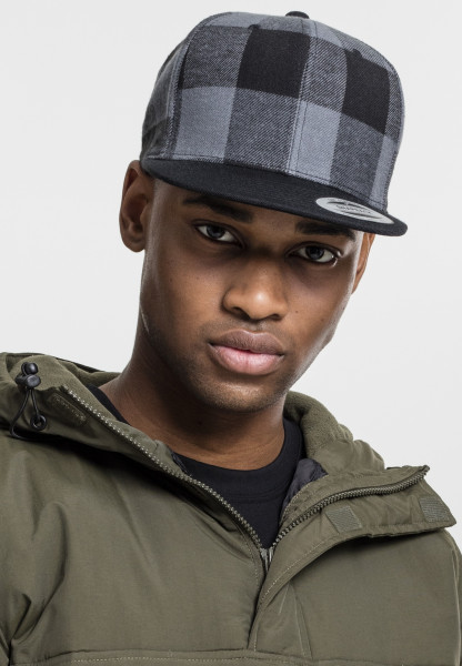 Flexfit Cap Checked Flanell Snapback Black/Cha
