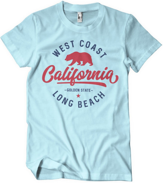 West Coast California T-Shirt Skyblue