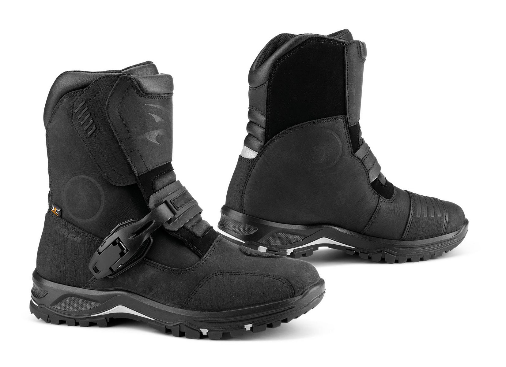 Falco Motorrad Schuhe / Stiefel Marshall Wasserdicht Schwarz - Herren / Unisex