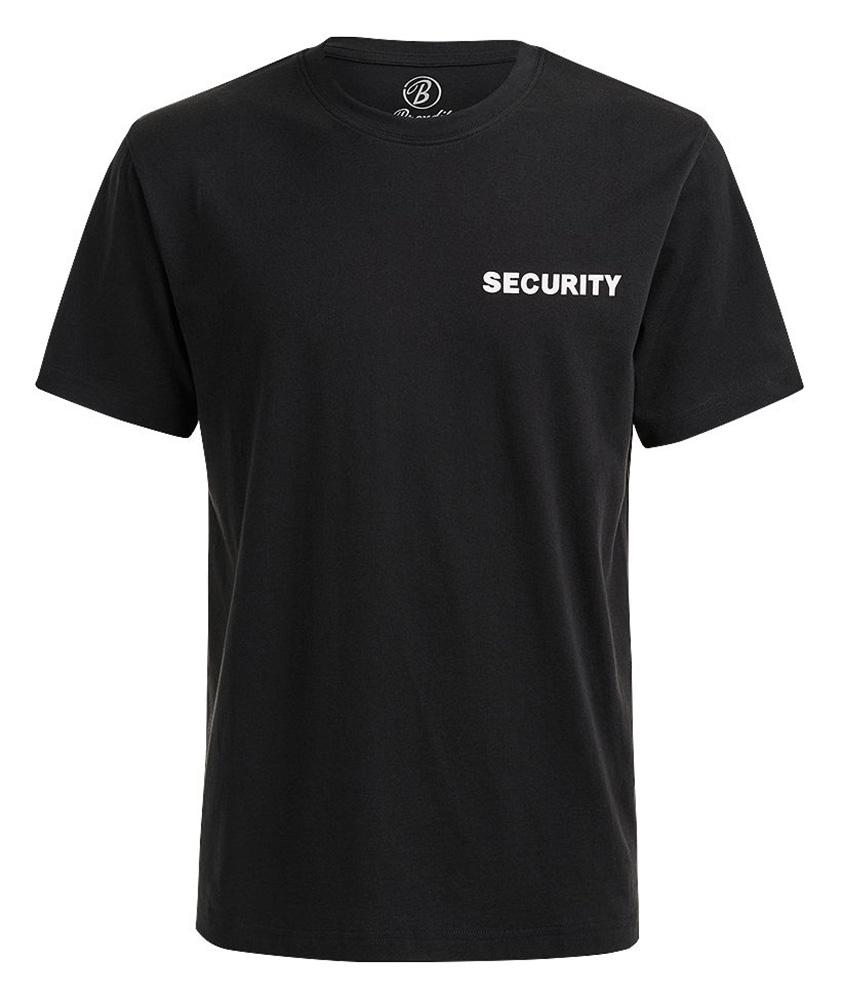 Brandit Security T-Shirt in Schwarz - Herren / Unisex