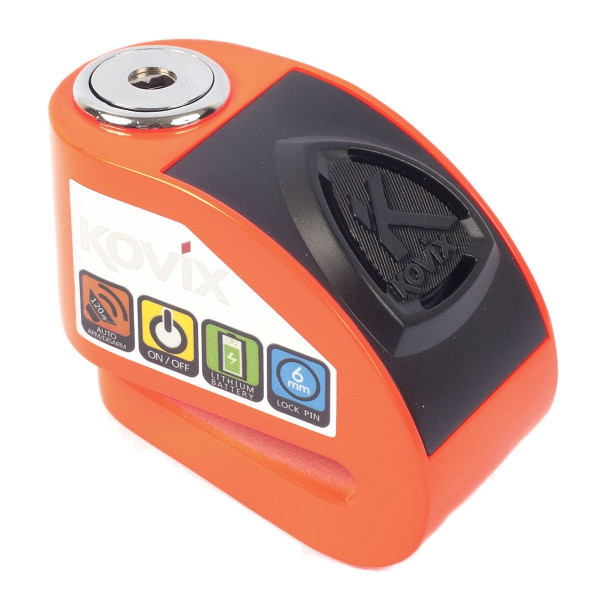 Kovix Kd6 6mm Pin Alarmbremsscheibenschloss Orange