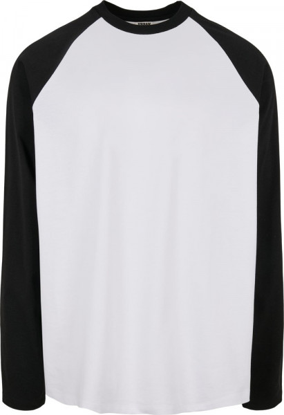 Urban Classics Organic Oversized Raglan Longsleeve White/Black