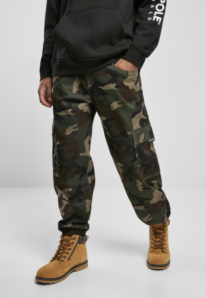 Southpole Trousers Camo Cargo Pants Wood Camouflage