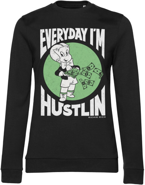Richie Rich Damen Sweatshirt Everyday I'M Hustlin Girly Sweatshirt UV-53-RR003-H78-2