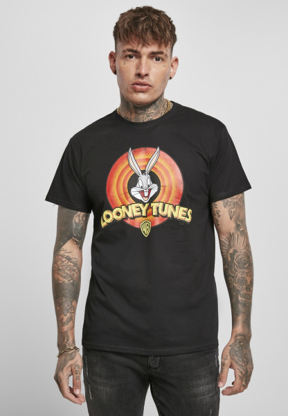 Merchcode T-Shirt Looney Tunes Bugs Bunny Logo Tee Black