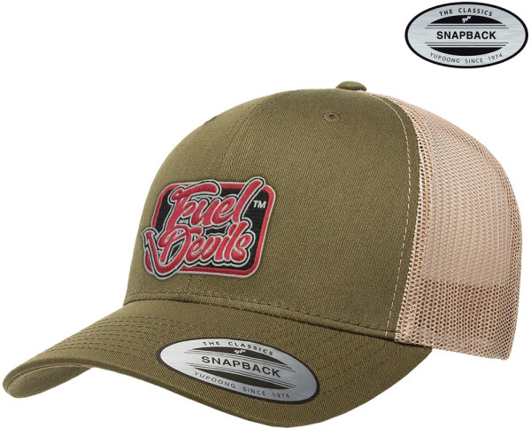 Fuel Devils Premium Trucker Cap Olive-Khaki