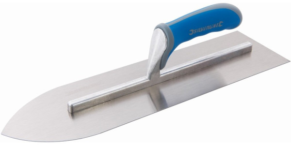 Silverline Maurer-Zubehör Bodenlegerkelle mit Weichgriff 400 x 115 mm