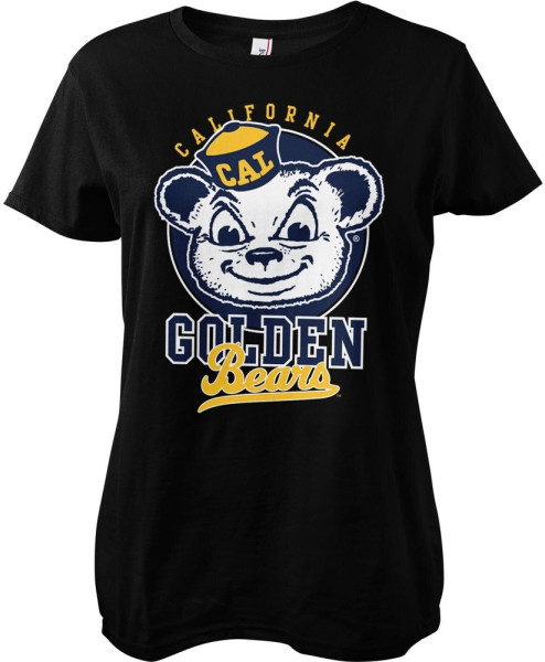 Berkeley University of California Golden Bears Girly Tee Damen T-Shirt Black