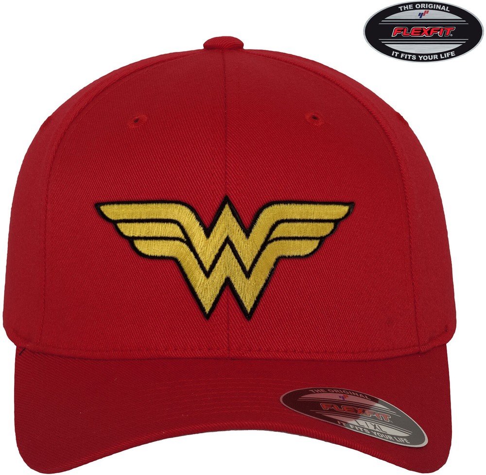 Wonder Woman Flexfit Cap Rot - Herren / Unisex