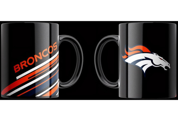 Denver Broncos Tasse „Stripes“ 330ml American Football NFL Blau