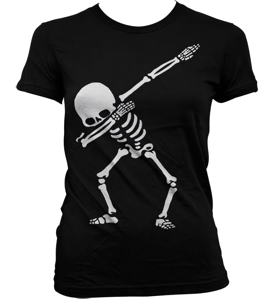 Tokigt Damen Dabbing Skeleton Girly Tee SH-5-15760-H2-14 - Damen